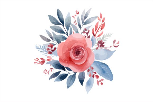 Download Watercolor Florals for Logo Card Design - Card Collection