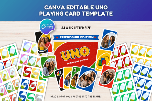 Download UNO Game Card Canva Editable Template - Card Collection