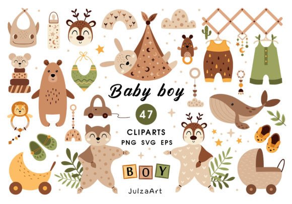 Download Newborn Baby Boy Clipart, It's a Boy - Baby boy Collection