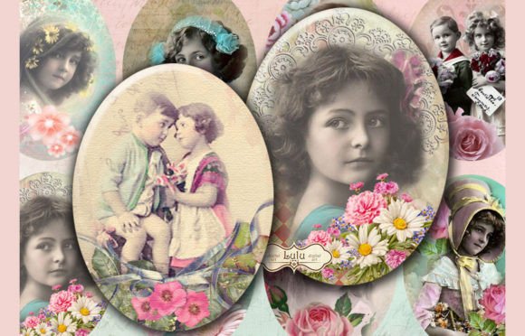 Download Precious Childhood 16 Oval Images - Childhood Collection