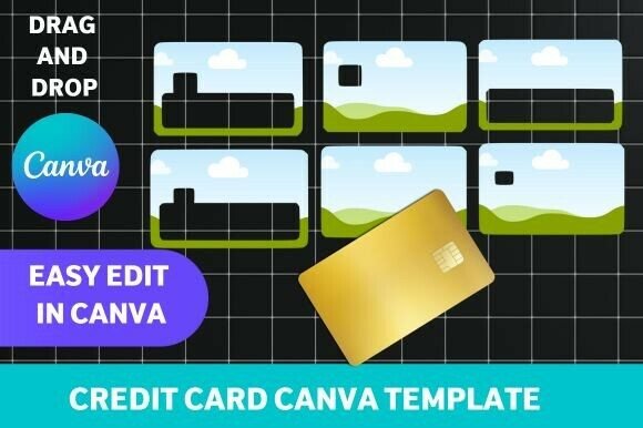 Download Credit Card Skin Canva Template - Card Collection