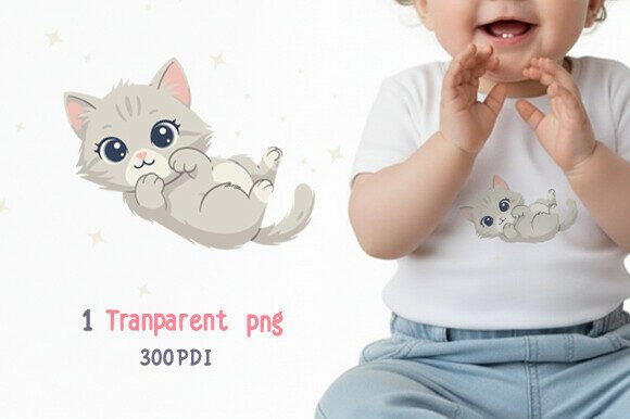 Download Baby Cat Illustration Sublimation - Baby cat illustration Collection