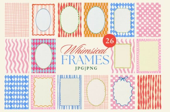Download Whimsical Watercolor Frame Bundle - Watercolor frame bundle Collection