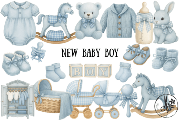 Download Baby Boy Bundle - Png &amp; Pdf Clipart - Baby boy Collection