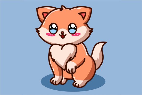 Download A Cute and Pretty Baby Cat Cartoon - Premium Resources