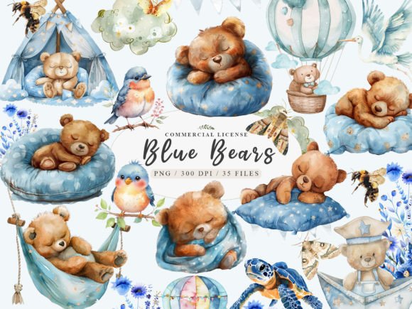 Download Baby Boy Clipart, Blue Teddy Bear Clipar - Baby boy Collection