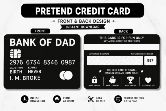 Download Bank of Dad Funny Credit Card - Card Collection