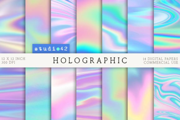 Download Holographic Digital Paper Pack - Holo Collection