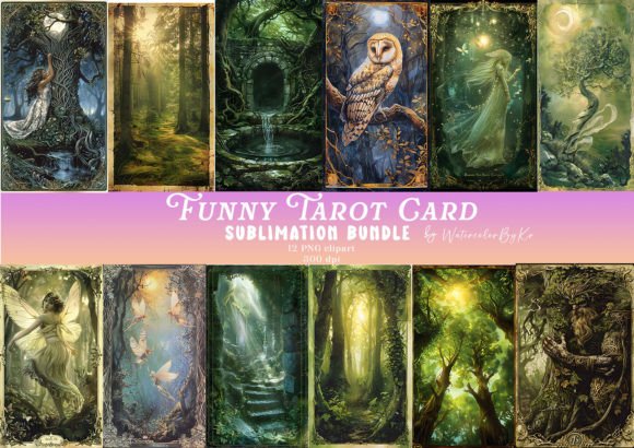 Download Enchanted Forest Tarot Card Sublimation - Card Collection